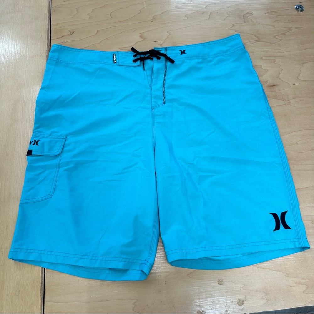 Men’s Hurley Boardshorts + Swim Trunks - Teal/Turquoise - Size: 40